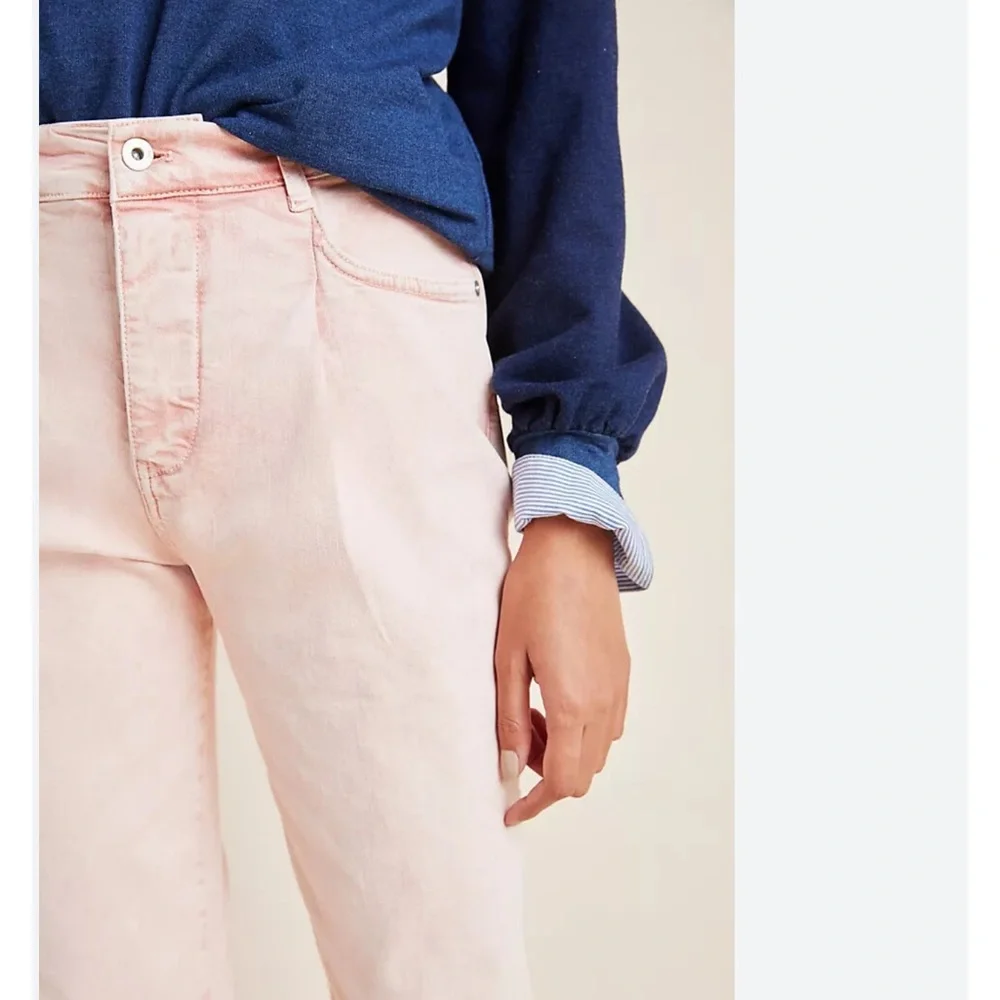 Anthropologie Pilcro & the Letterpress Ultra High Rise Straight Jeans Acid Wash